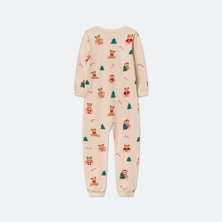 Teddybjørn Beige Overall Julepysj Barn