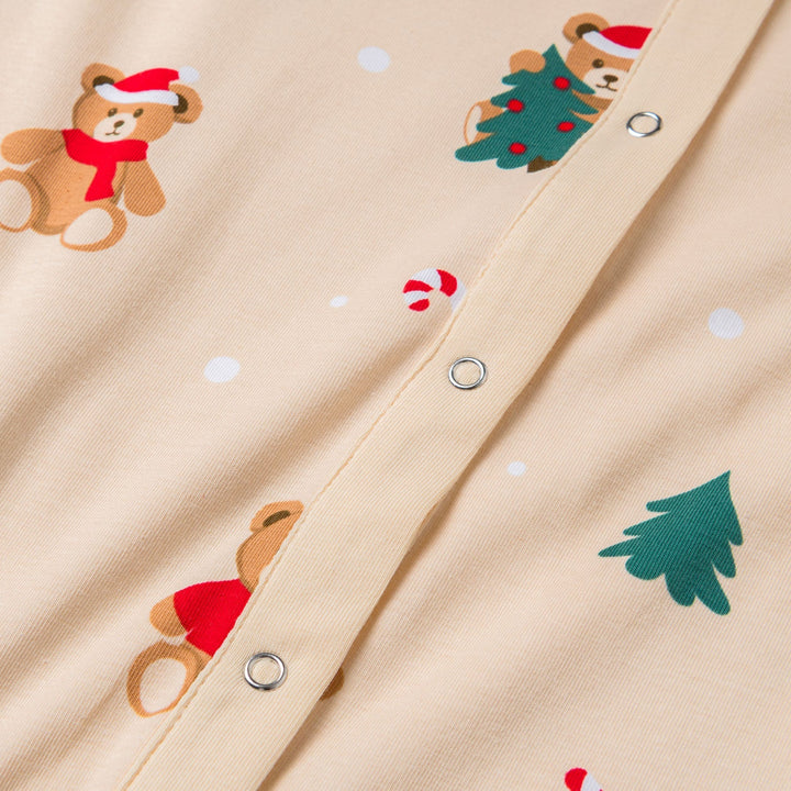 Teddybjørn Beige Overall Julepysj Barn