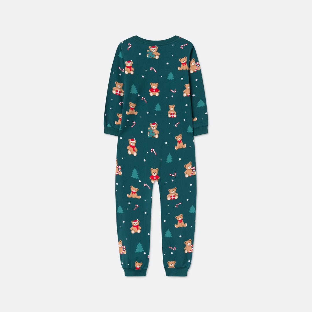 Teddybjørn Grønn Overall Julepysj Barn