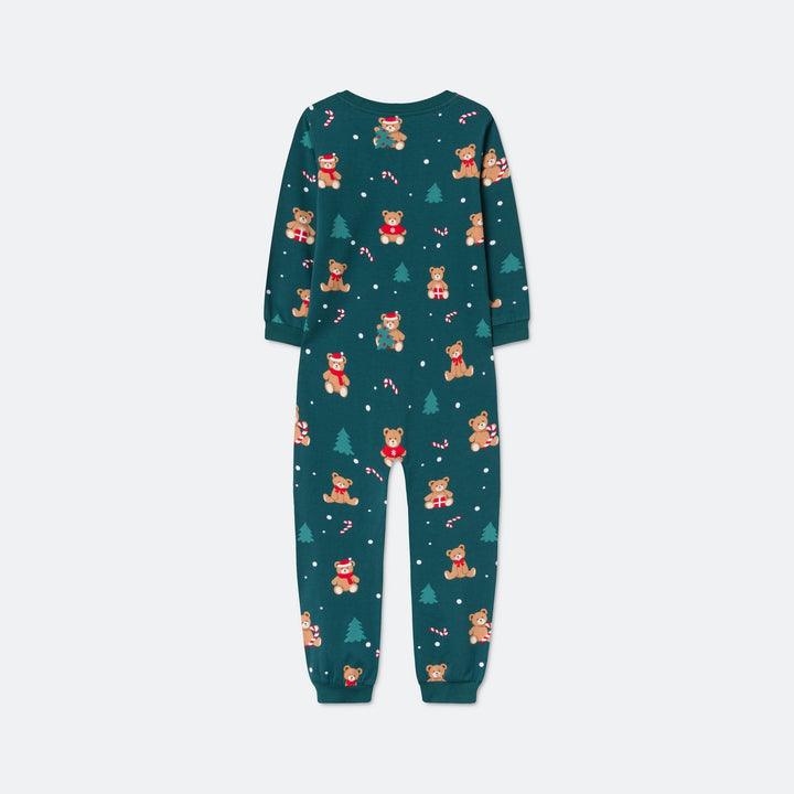Teddybjørn Grønn Overall Julepysj Barn