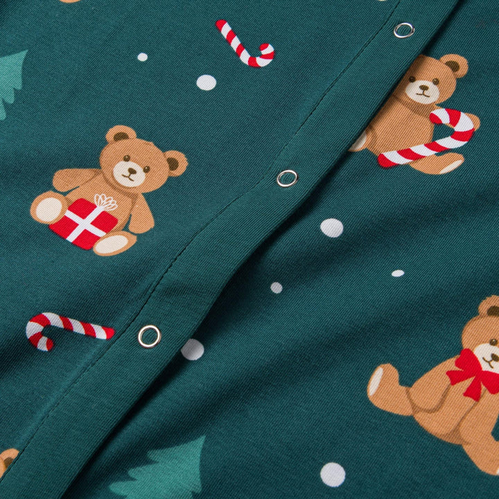 Teddybjørn Grønn Overall Julepysj Barn