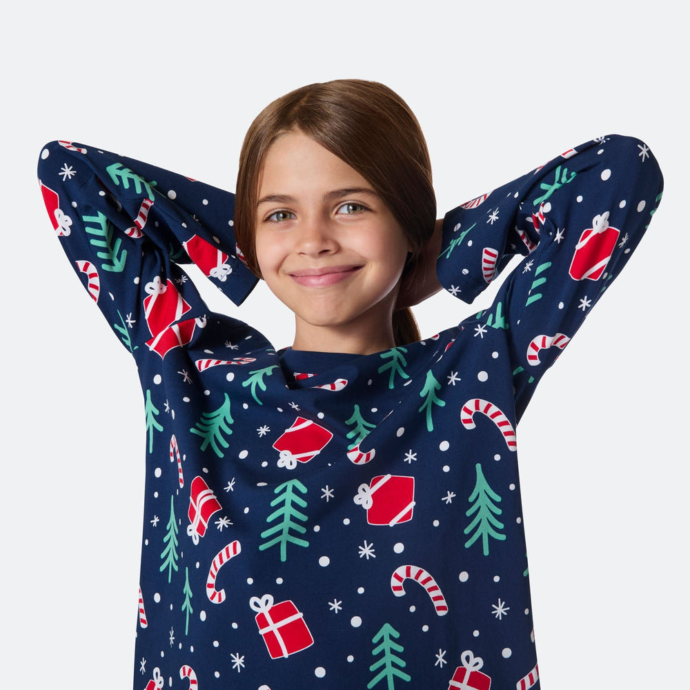 Julemønster Blå Julepysj Barn