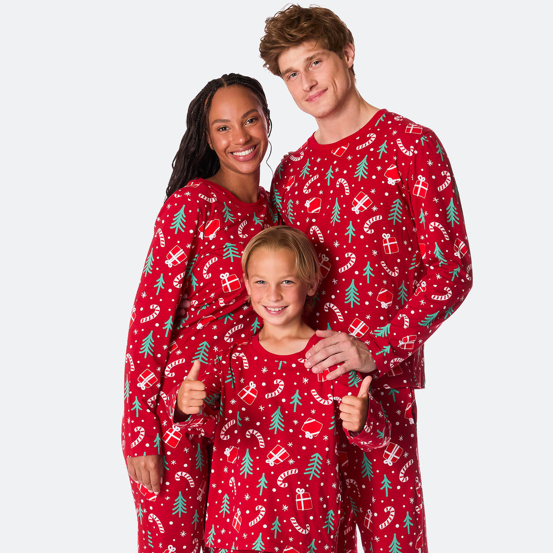 Julemønster Rød Julepysj Familie