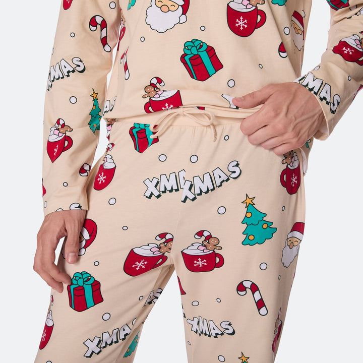 Xmas Beige Julepysj Herre