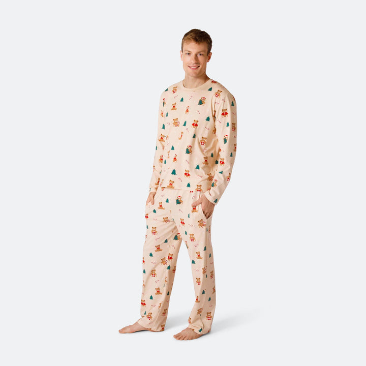 Teddybjørn Beige Julepysj Herre