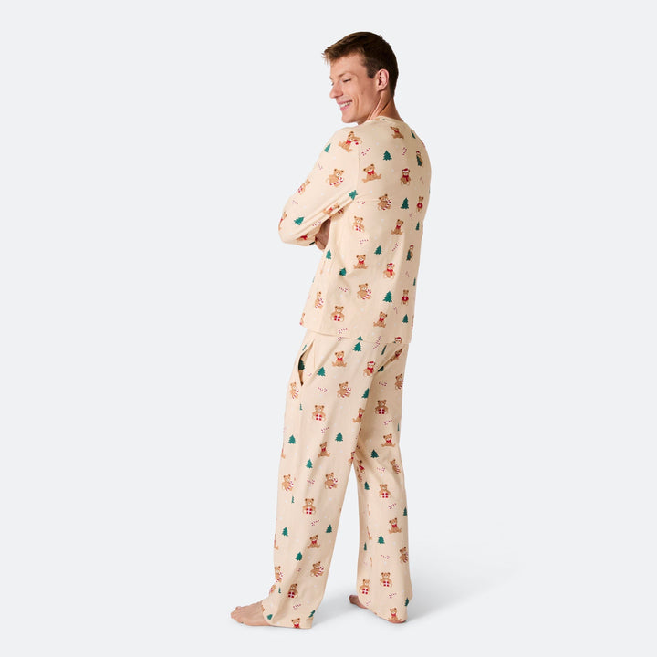 Teddybjørn Beige Julepysj Herre