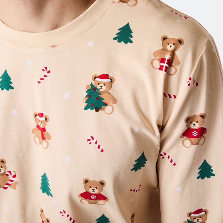 Teddybjørn Beige Julepysj Herre
