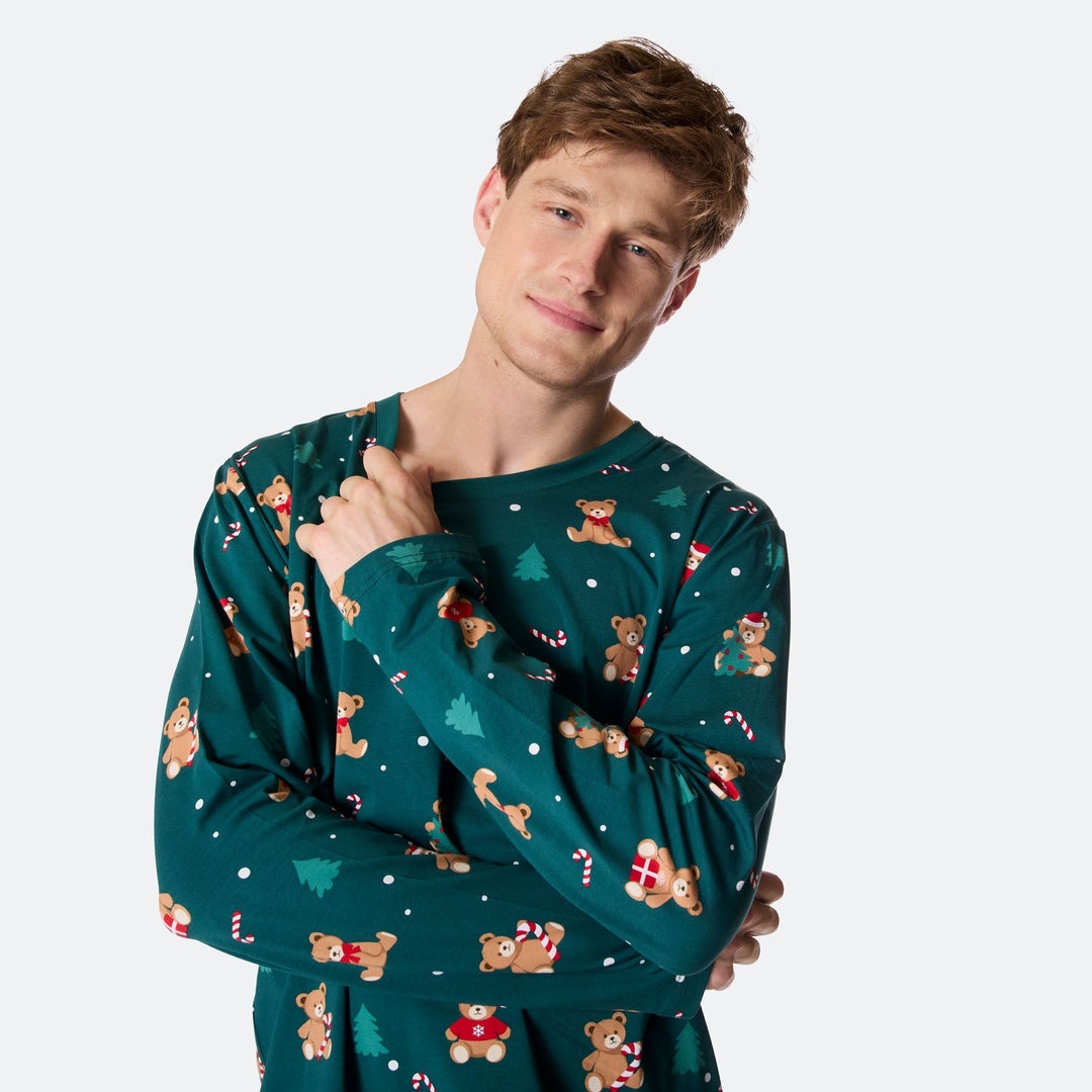Teddybjørn Grønn Julepysj Herre
