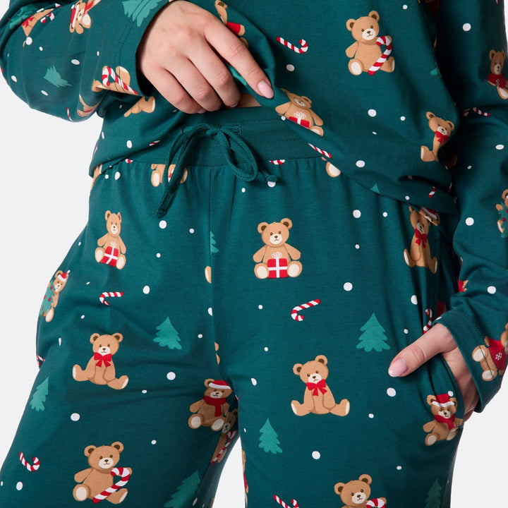 Teddybjørn Grønn Julepysj Dame