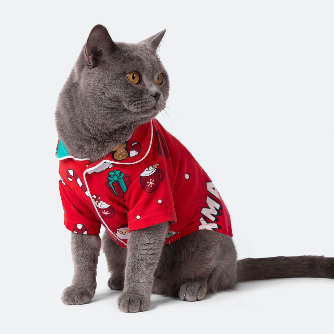 Xmas Rød Julepysj til Katt