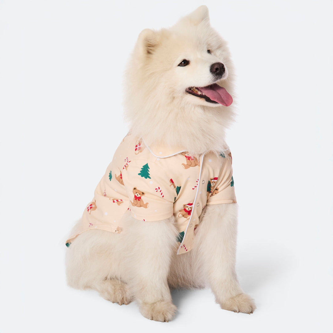 Teddybjørn Beige Julepysj Hund
