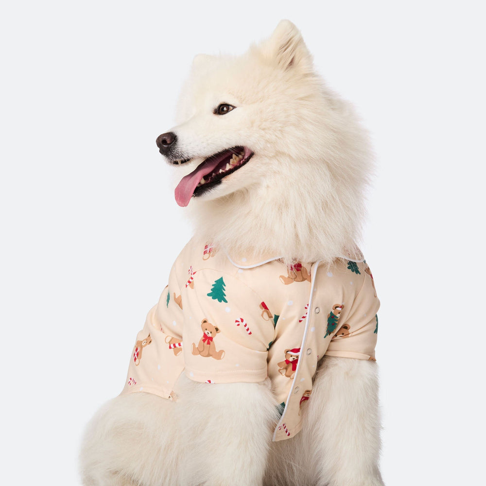 Teddybjørn Beige Julepysj Hund