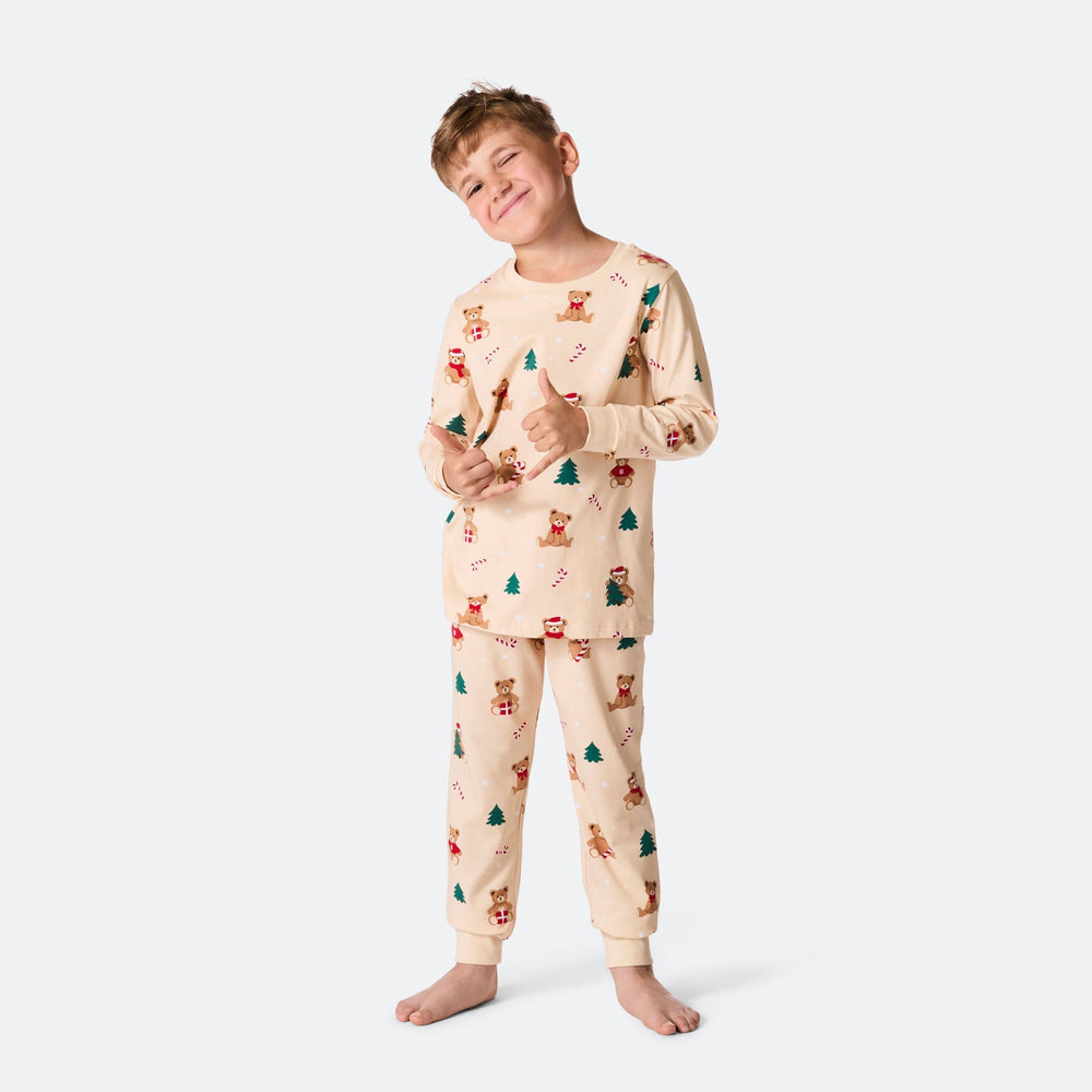 Teddybjørn Beige Julepysj Barn