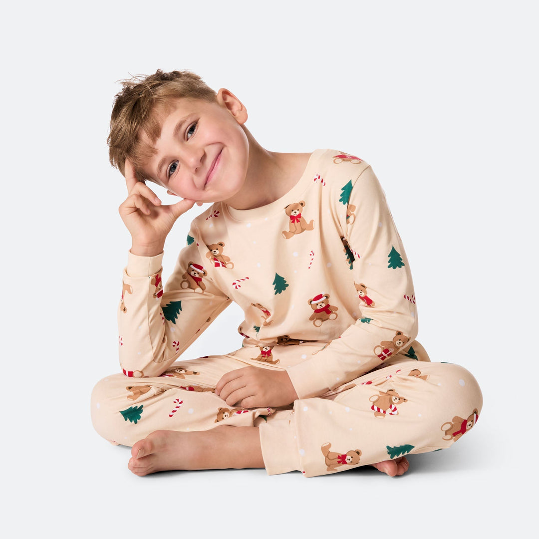 Teddybjørn Beige Julepysj Barn