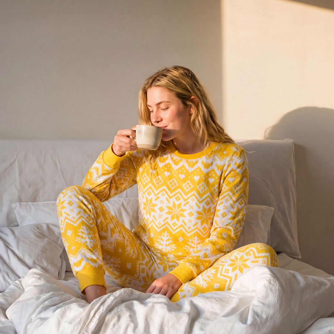 Strikkemønster Påskepysj Dame