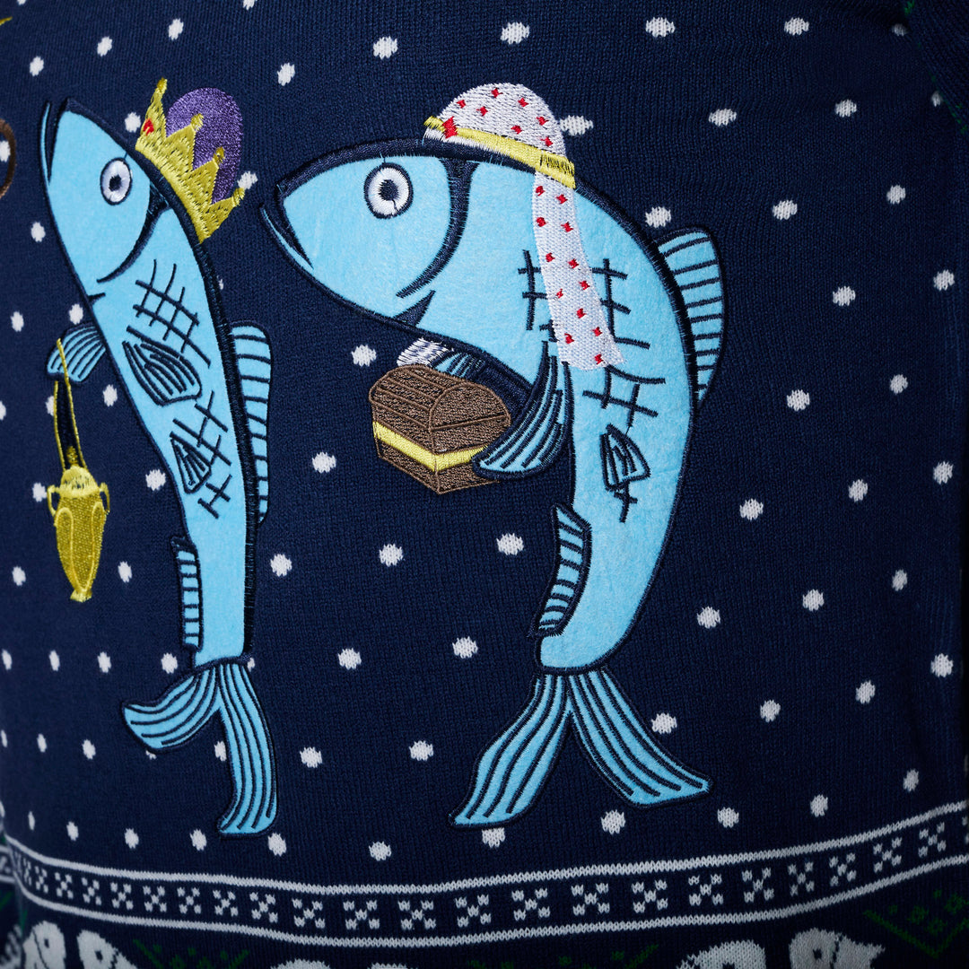 De Tre Vise Fisk Julegenser Herre