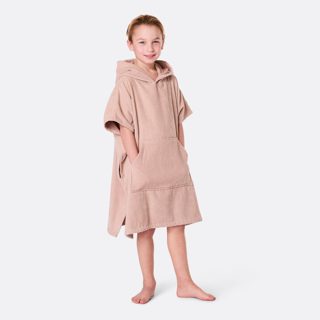 Beige Badeponcho Barn