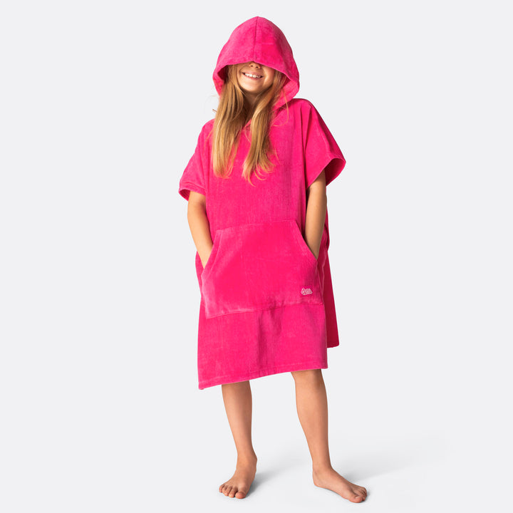 Hot Pink Badeponcho Barn