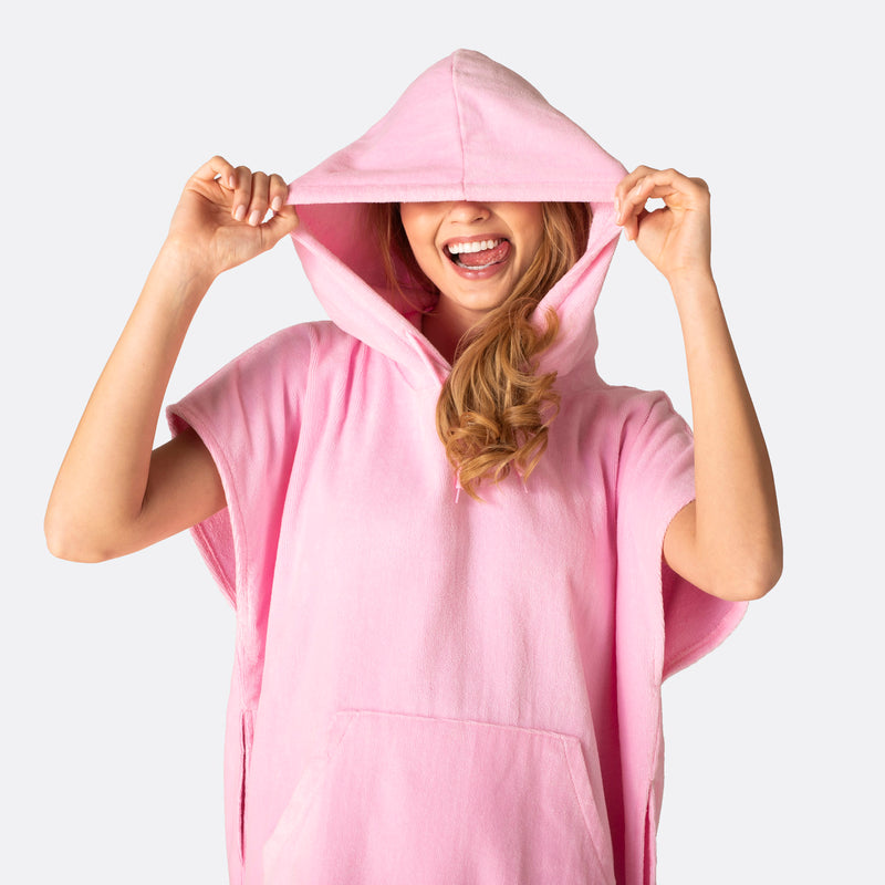 Bubblegum Rosa Badeponcho