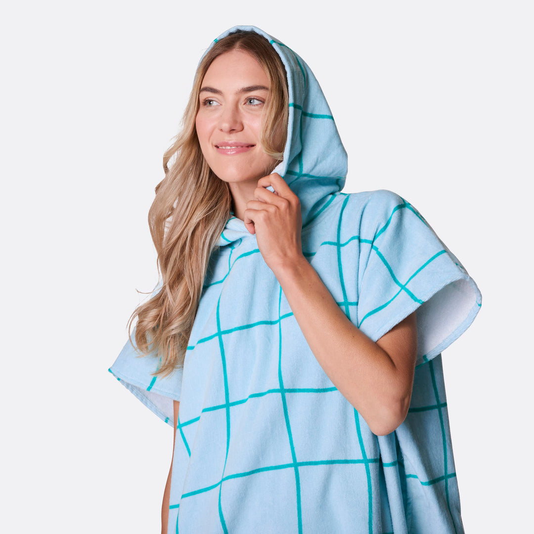 Blå Pool Badeponcho
