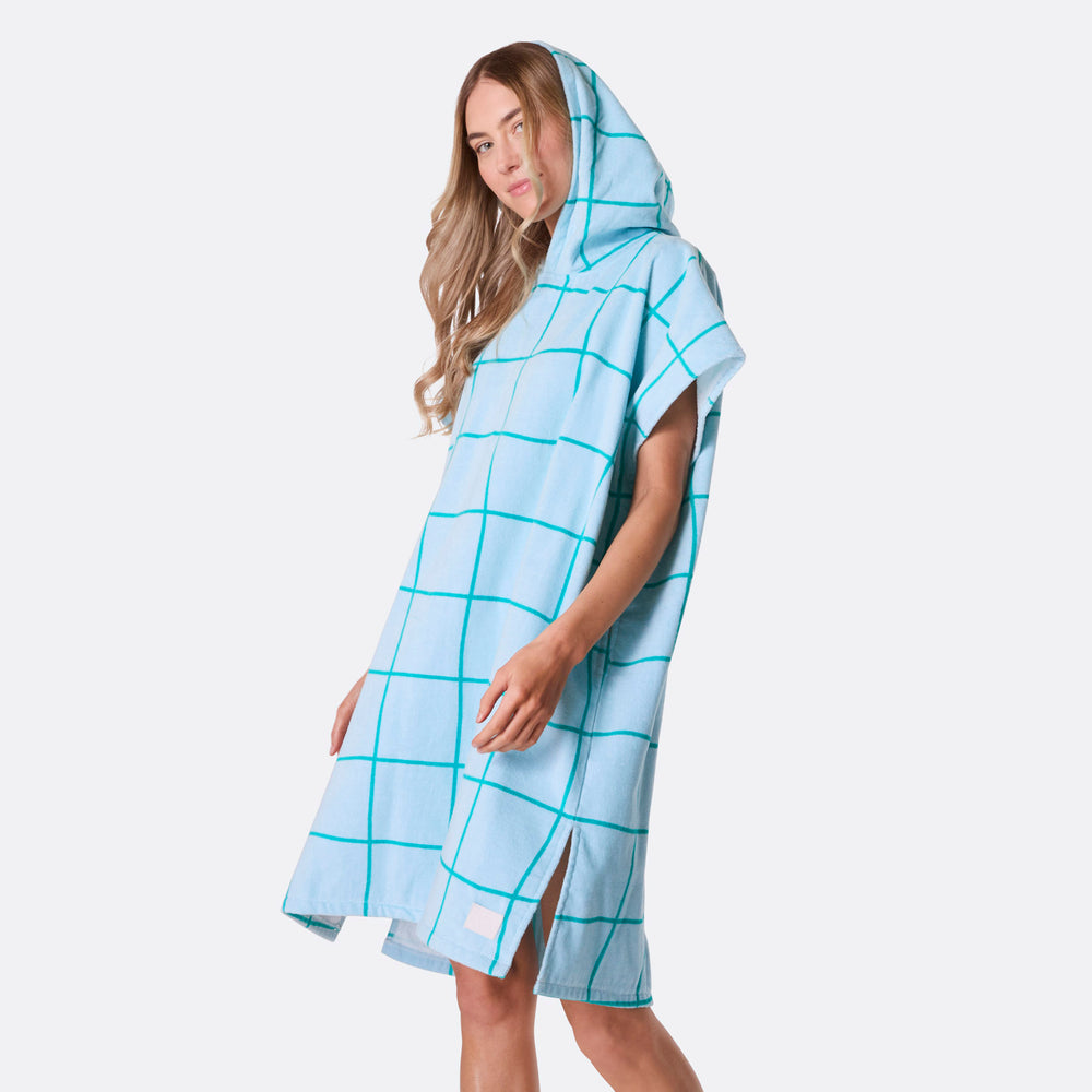 Blå Pool Badeponcho