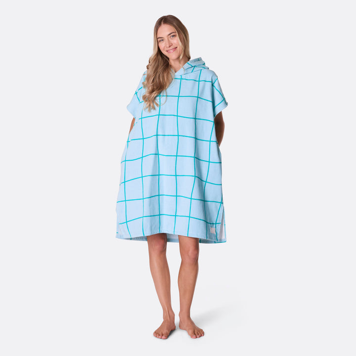 Blå Pool Badeponcho