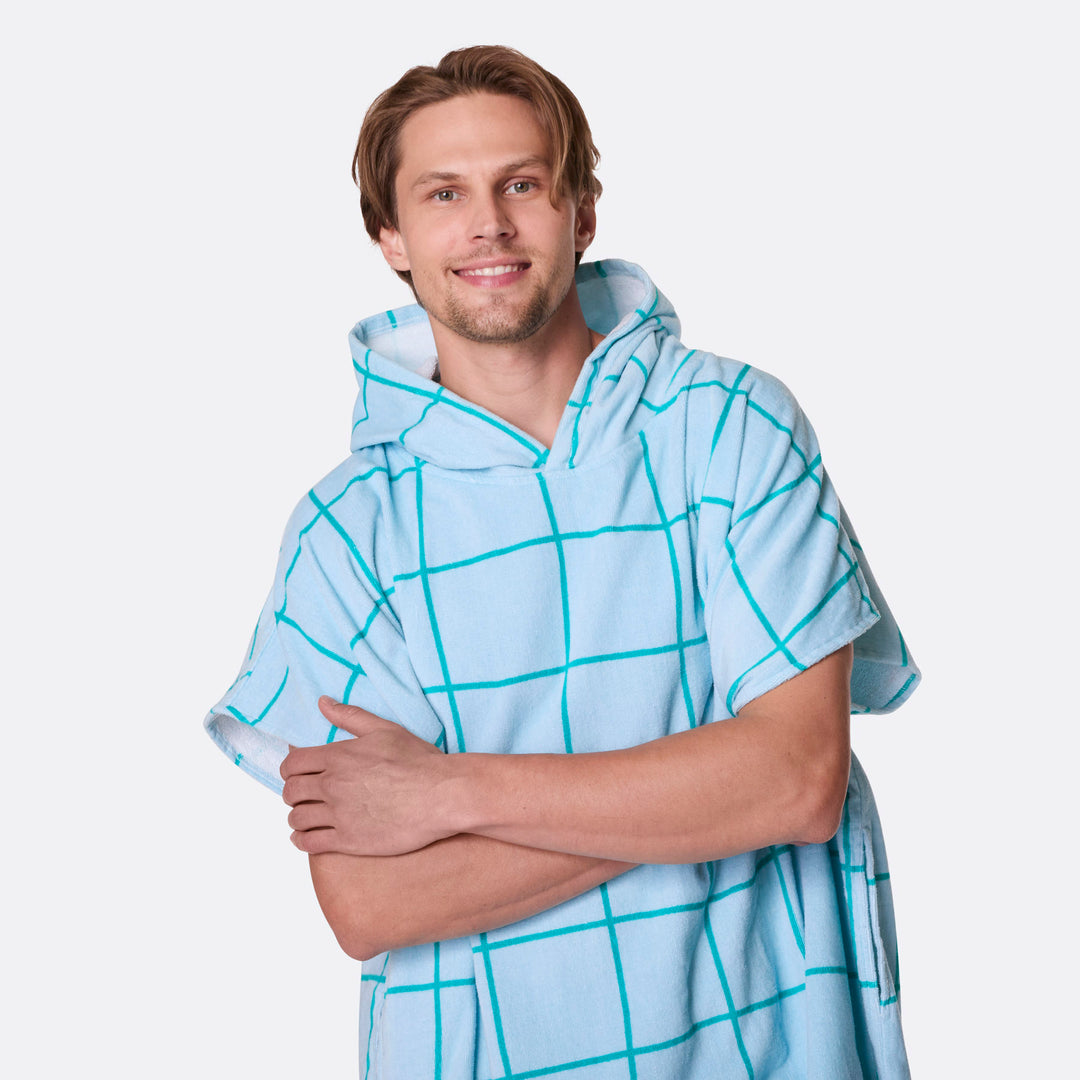 Blå Pool Badeponcho
