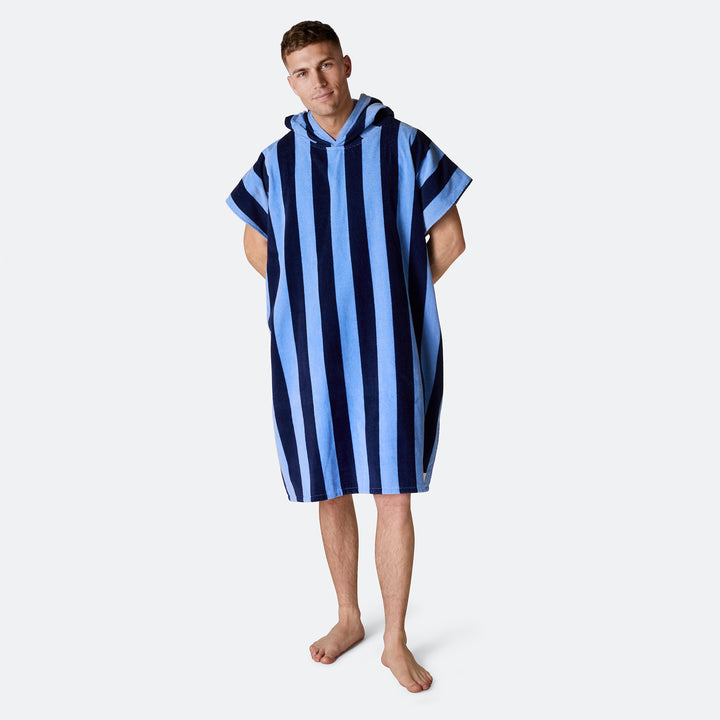 Stripete Blå Badeponcho