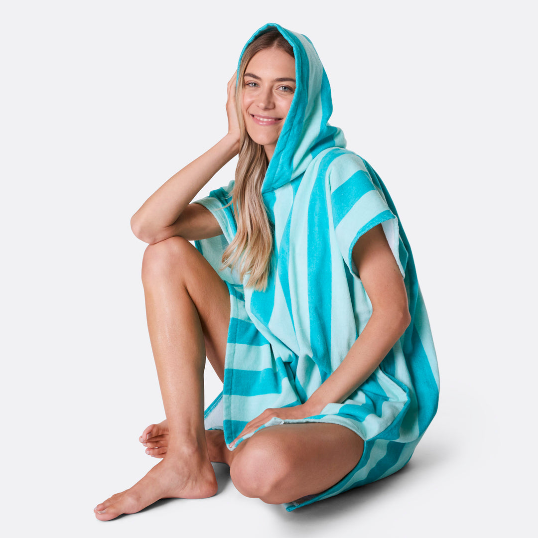 Korall Stripete Badeponcho