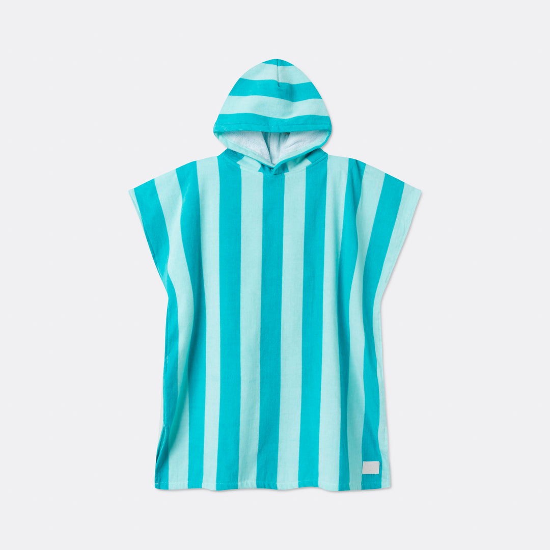 Korall Stripete Badeponcho Barn