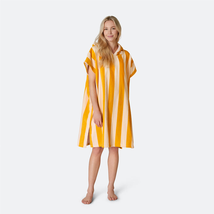 Stripete Gul Badeponcho