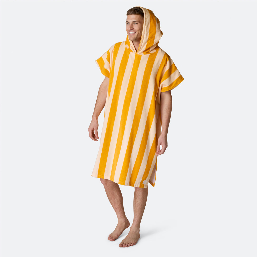 Stripete Gul Badeponcho