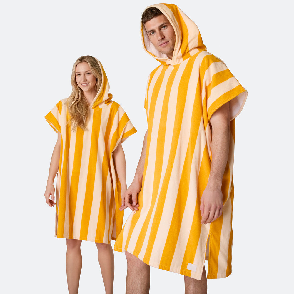 Stripete Gul Badeponcho