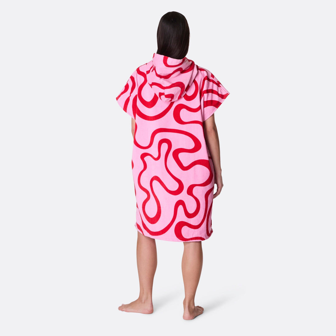Rosa Wavy Badeponcho