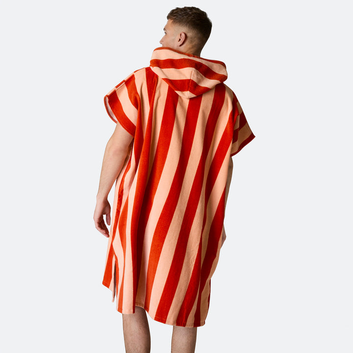 Stripete Rød Badeponcho
