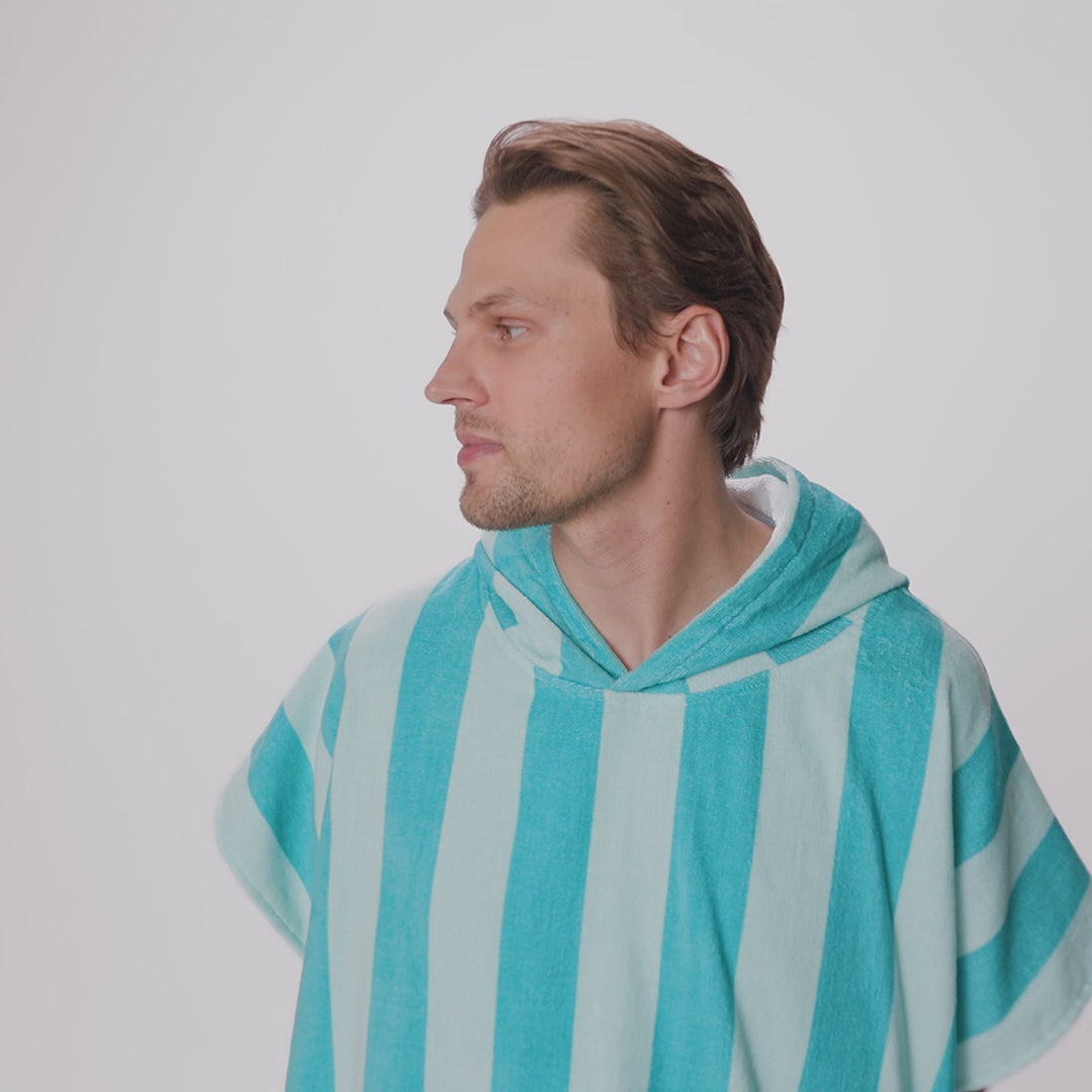 Korall Stripete Badeponcho