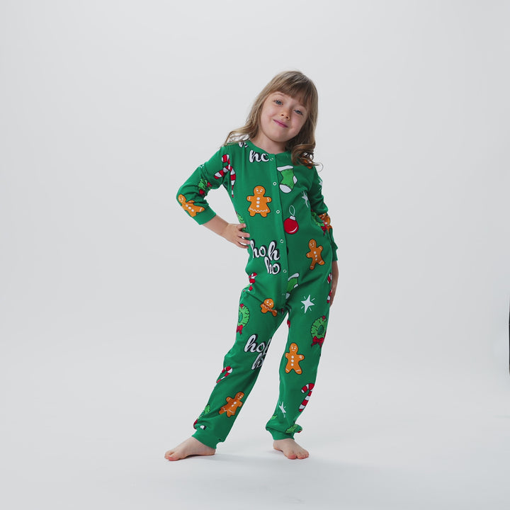 Hohoho Grønn Overall Julepysj Barn