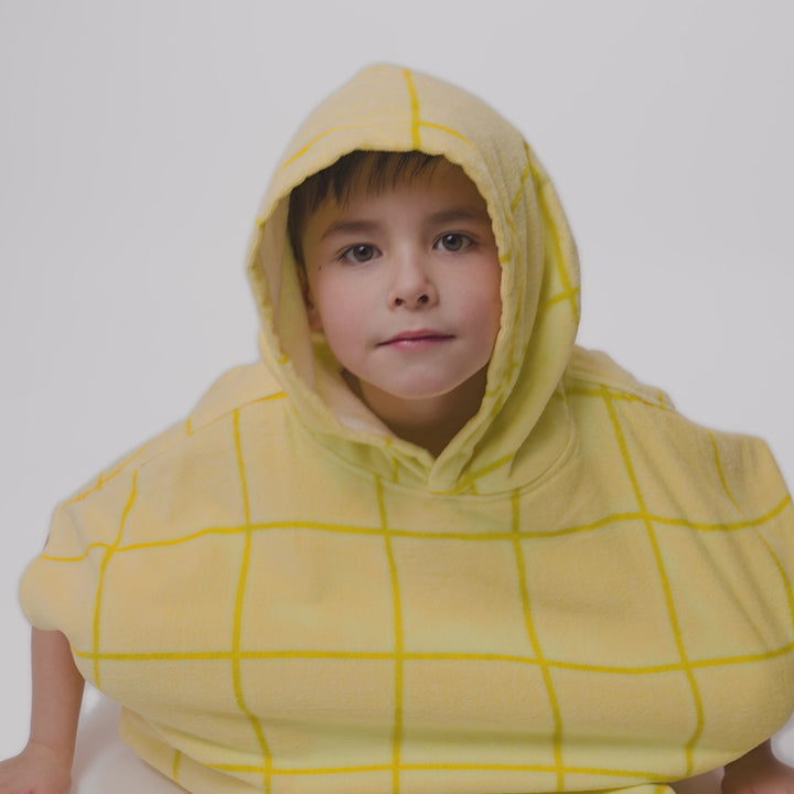 Gul Pool Badeponcho Barn