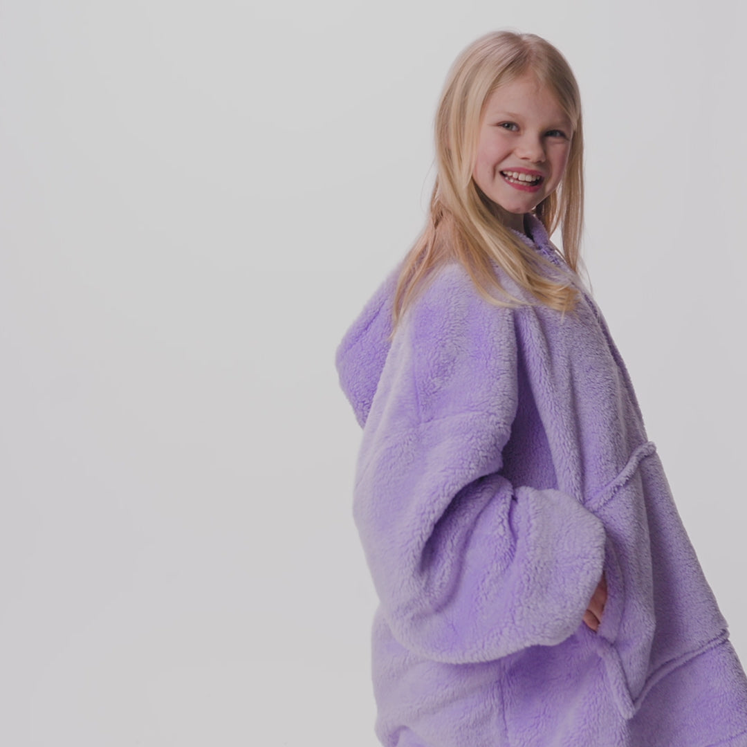 Lavender Teddy HappyHoodie Barn