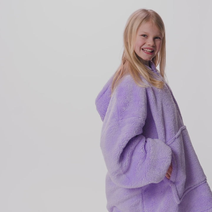 Lavender Teddy HappyHoodie Barn