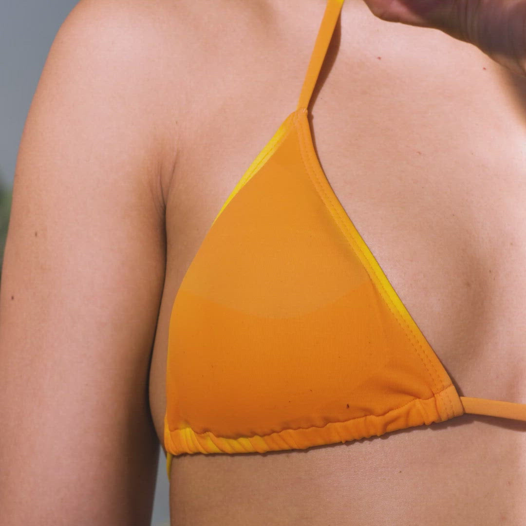 Fargeskiftende Bikini-Sett Oransje/Gul