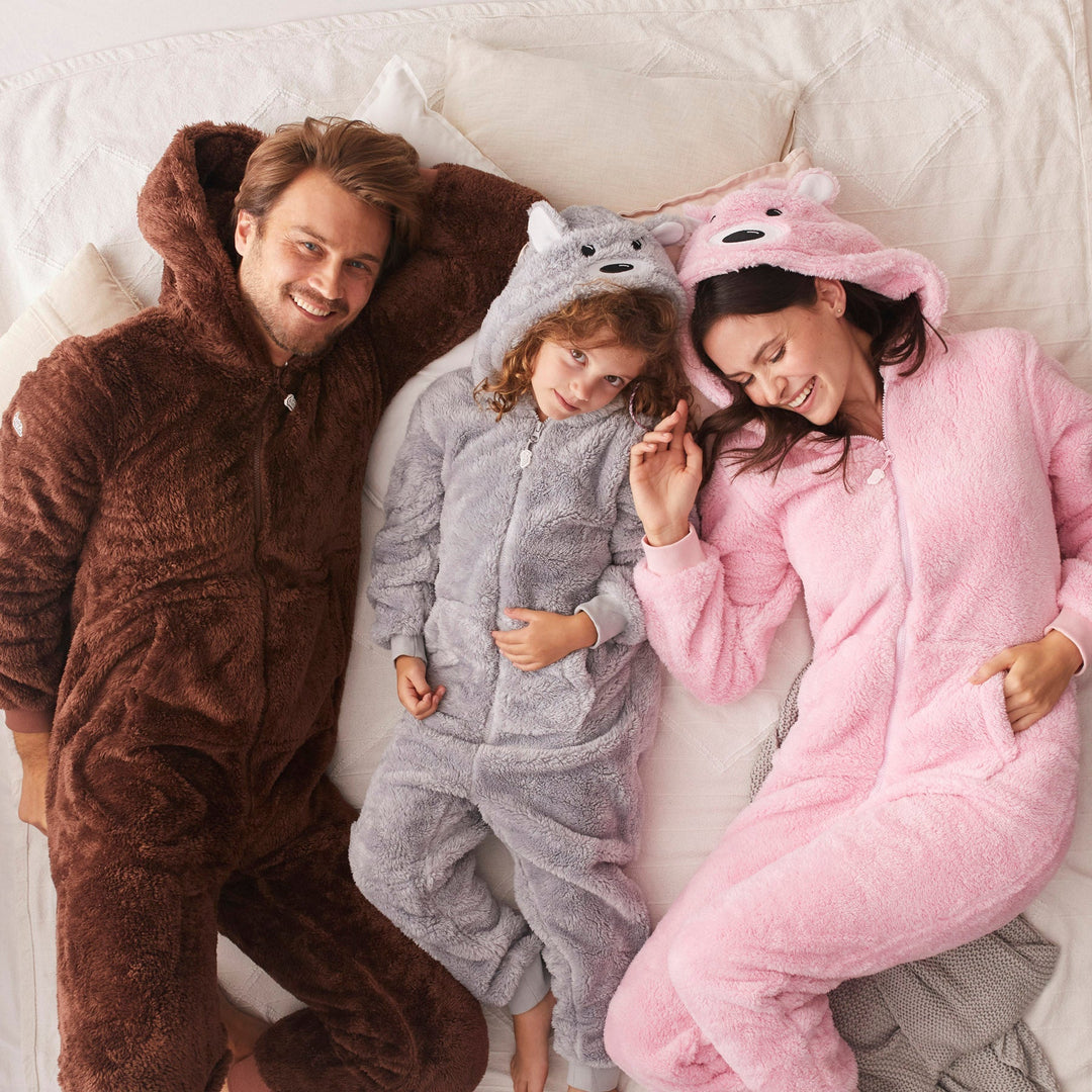 Brun Teddy Onesie Barn