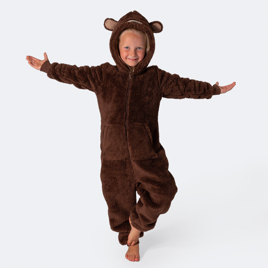 Brun Teddy Onesie Barn