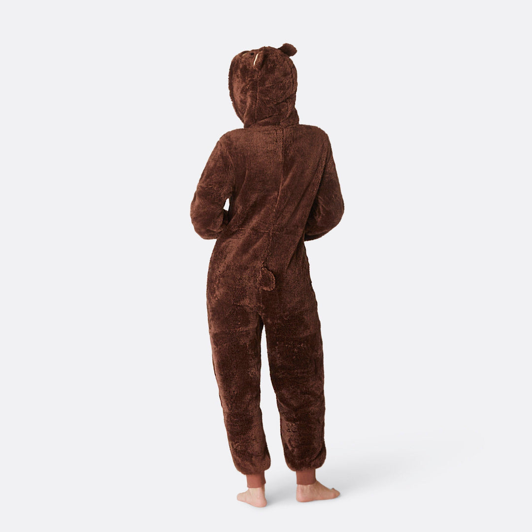 Brun Teddy Onesie Dame