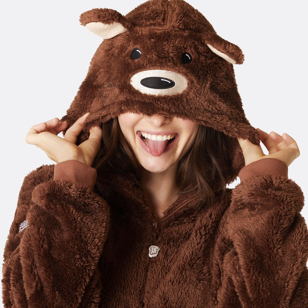 Brun Teddy Onesie Dame