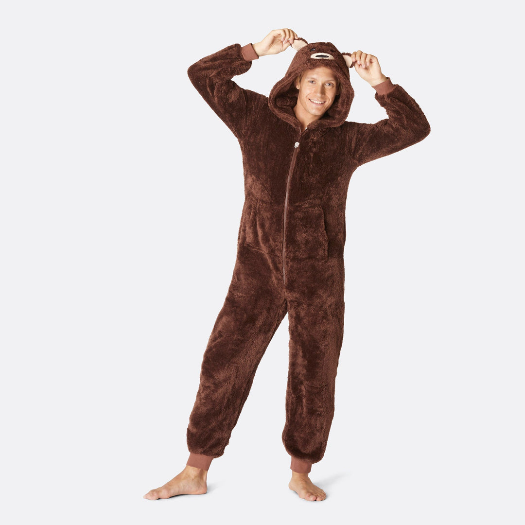 Brun Teddy Onesie Herre