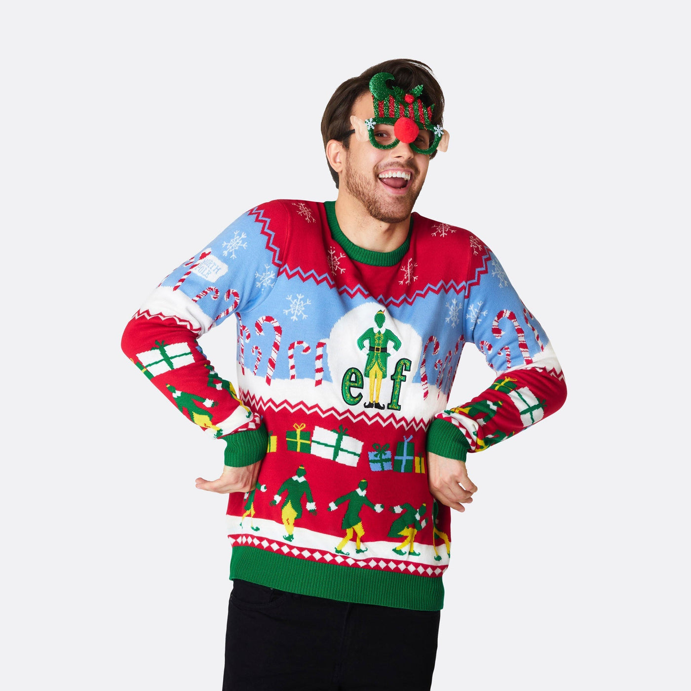 Elf Julegenser Herre