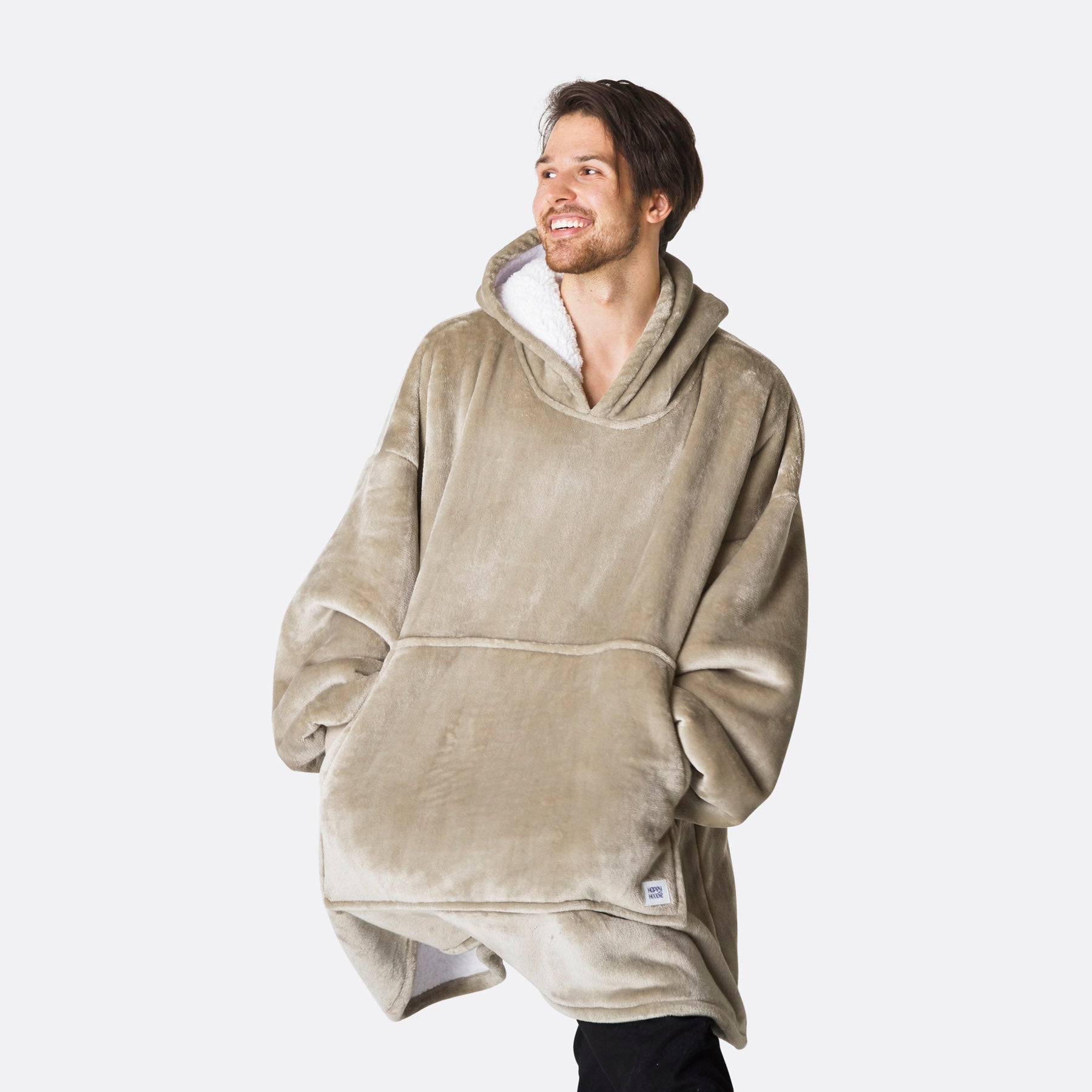 Khaki HappyHoodie – SillySanta.no
