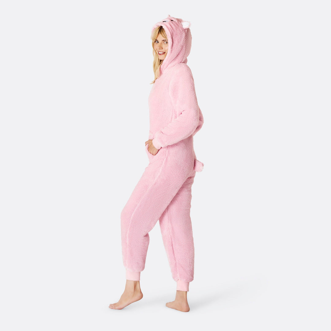 Rosa Teddy Onesie Dame