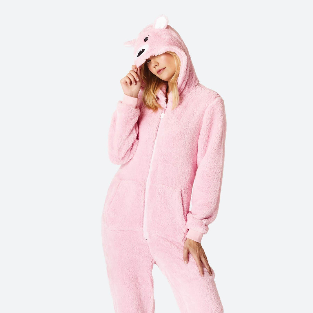 Rosa Teddy Onesie Dame